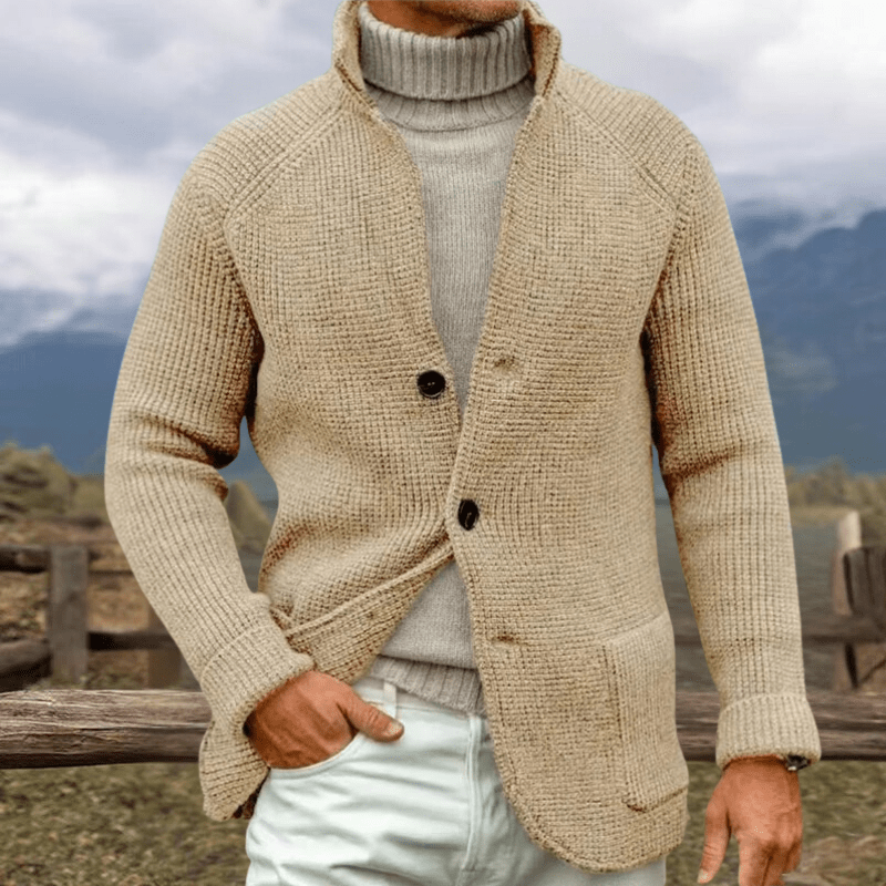 ERWIN - Grobstrickjacke im Stricklook