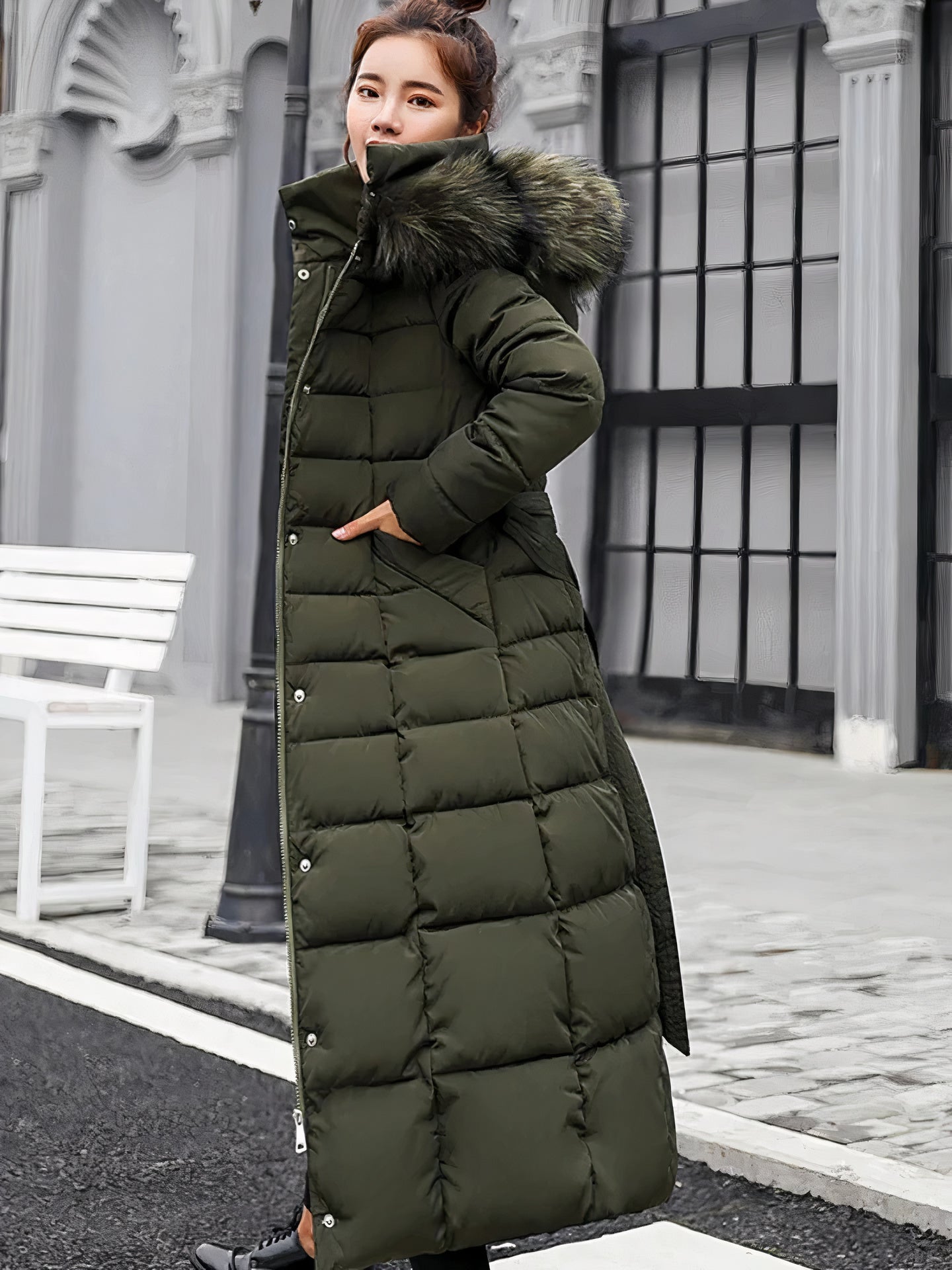 Warmer Damen-Wintermantel Estella