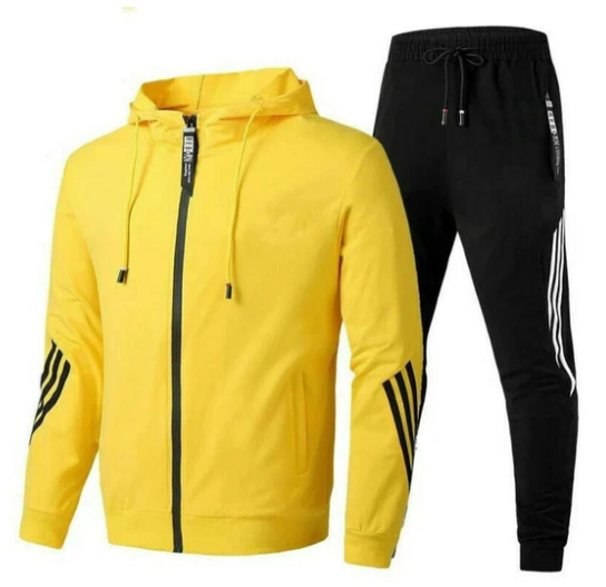 Fudus Langarm-Kapuzenpullover mit Reißverschluss und Jogginghose im Set