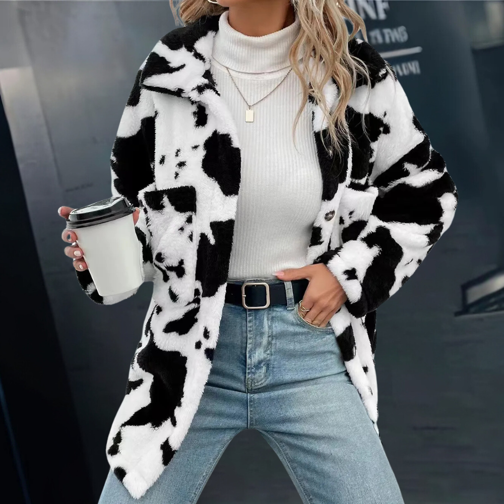 ModeGeist | Plüsch Winterjacke für Frauen