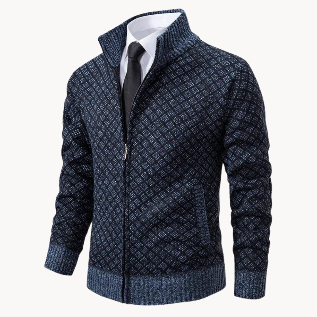 ModeGeist | Rollkragenjacquardstrick