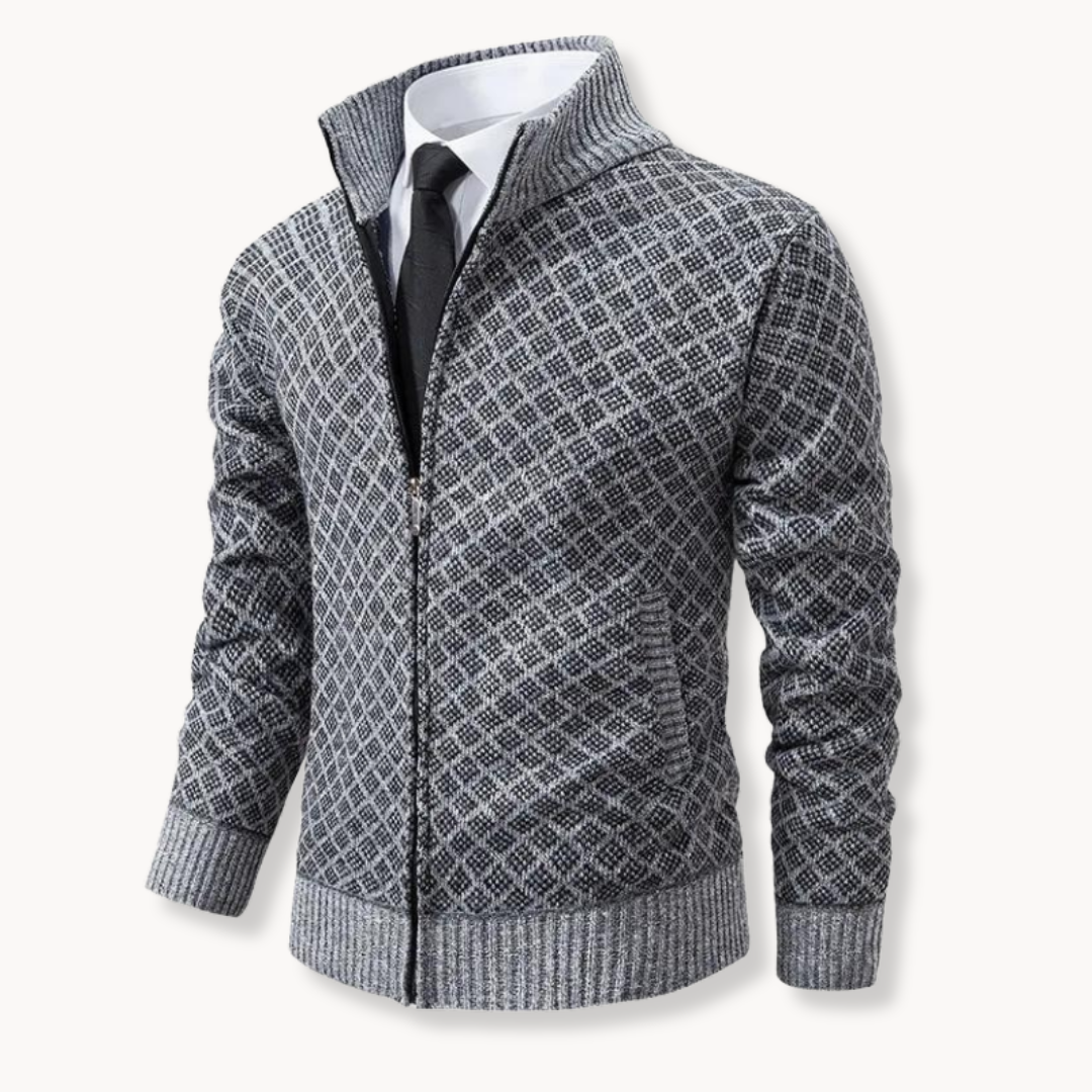 ModeGeist | Rollkragenjacquardstrick