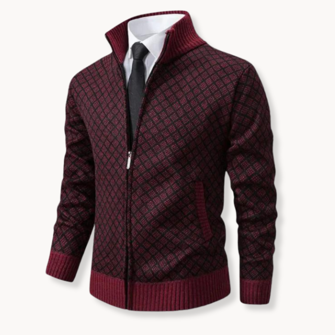 ModeGeist | Rollkragenjacquardstrick