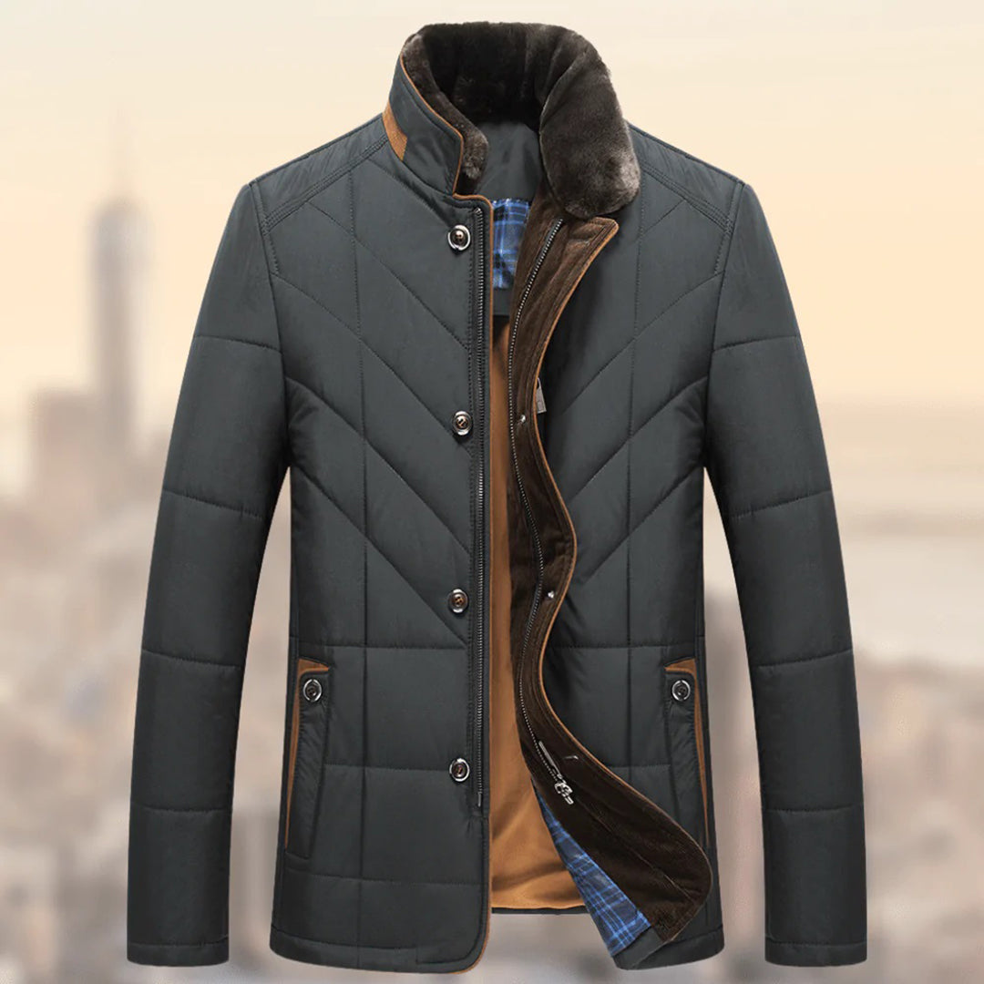 Gepolsterte Herrenwinterjacke