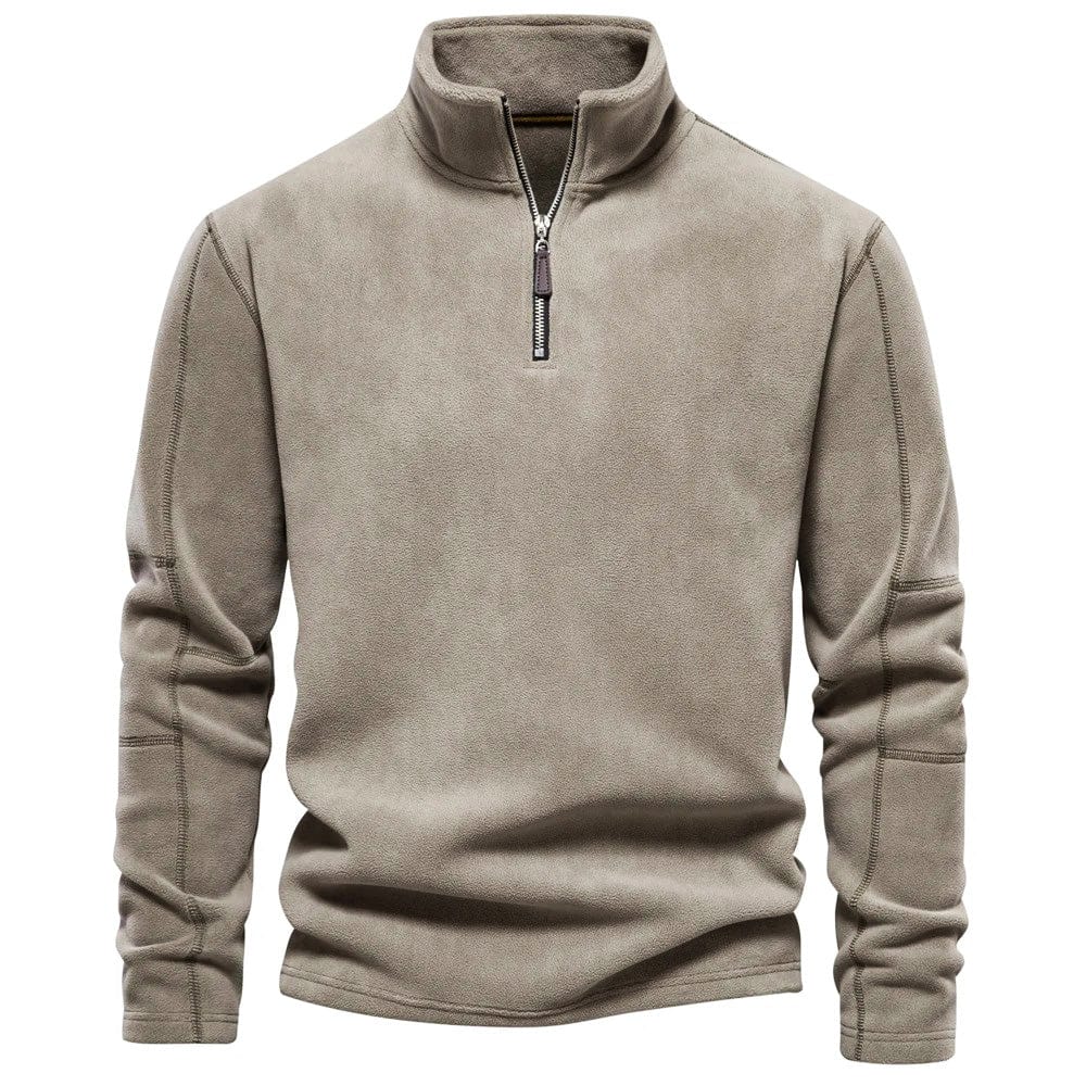Herren-Fleece-Pullover mit Rollkragen