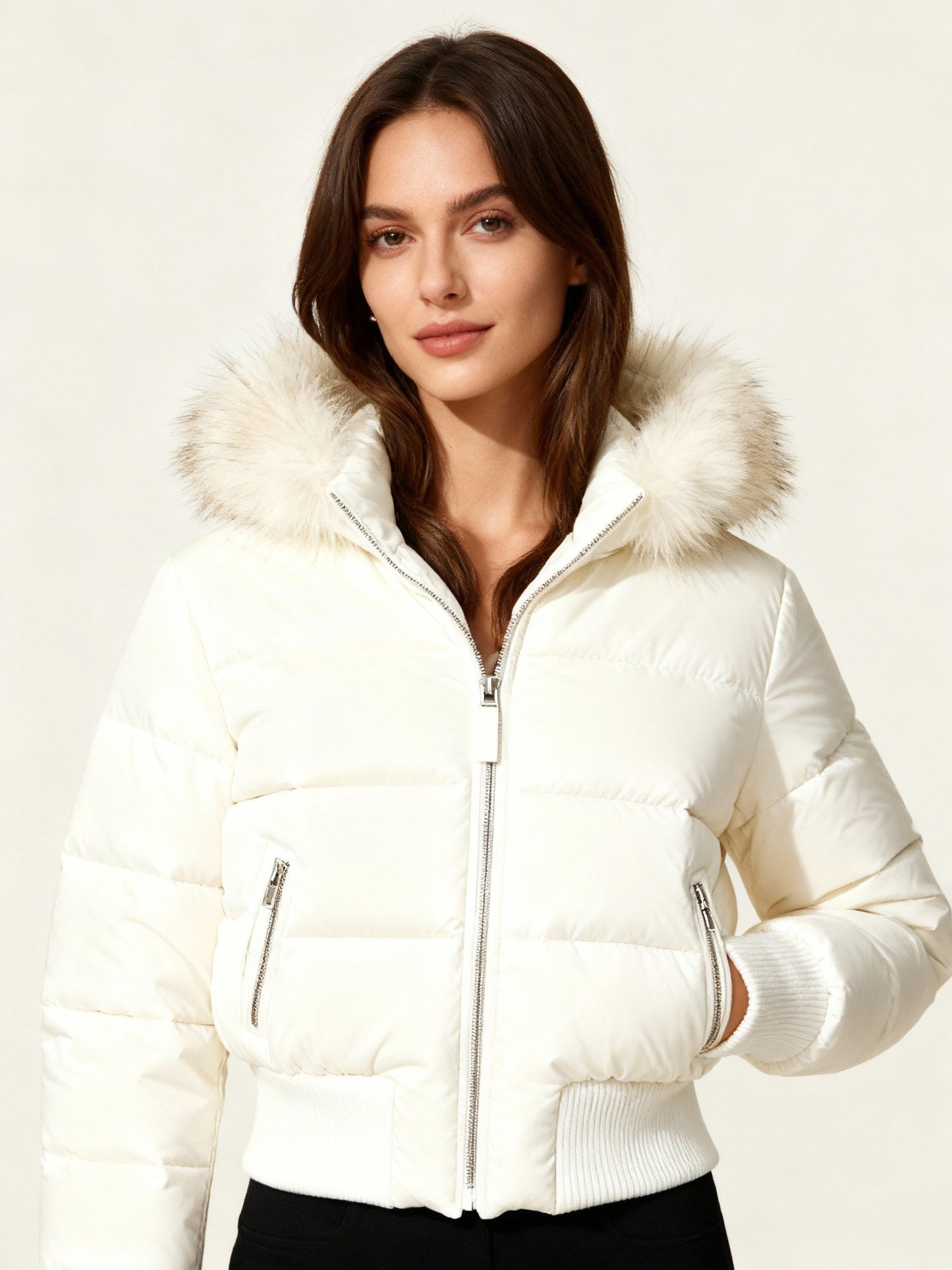 Damen Gestepptes Winterjacke – Warm, Leicht & Mit Abnehmbarer Kapuze | ModeGeist