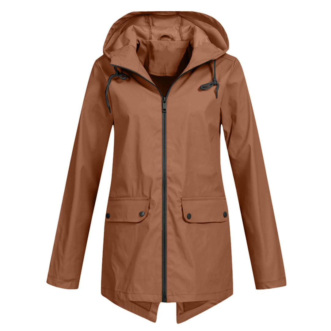 ModeGeist | Regenjacke mit Kapuze für Damen