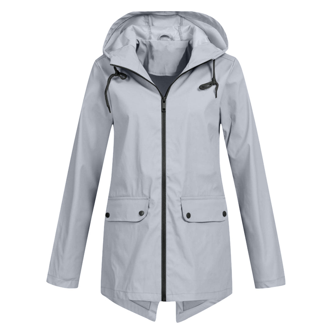 ModeGeist | Regenjacke mit Kapuze für Damen