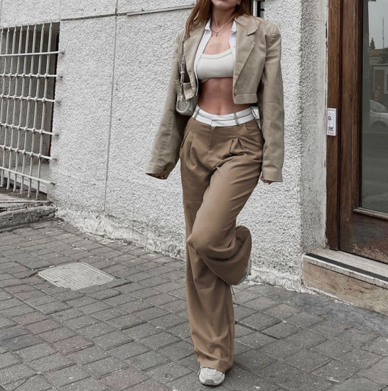 Diana Damenhose: Hochwertig, hoher Bund, gerade Schnitt