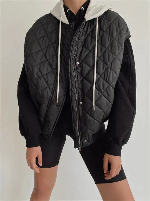 ModeGeist | Stylische Gepolsterte Kapuzenweste