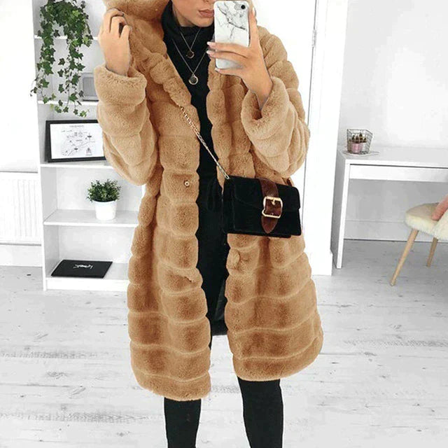 ModeGeist | Lang mit Knopfverschluss für Frauen Ideal für Den Winter