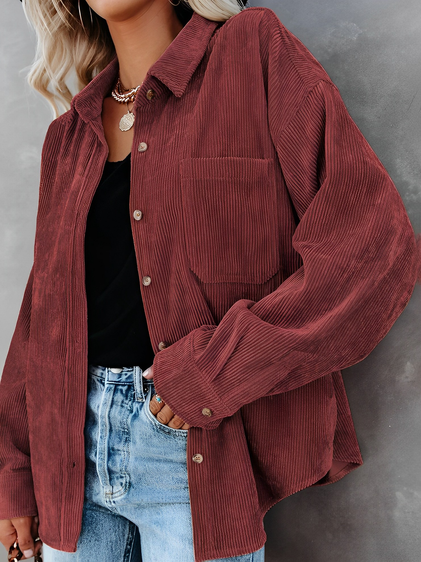 Filena Knopf-Kordjacke