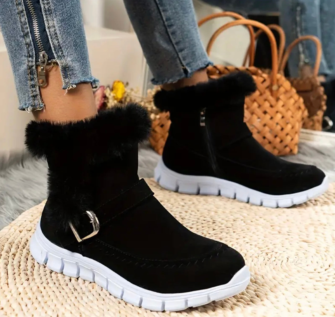 ModeGeist | Stiefelette mit Kuscheligem Futter für Frauen