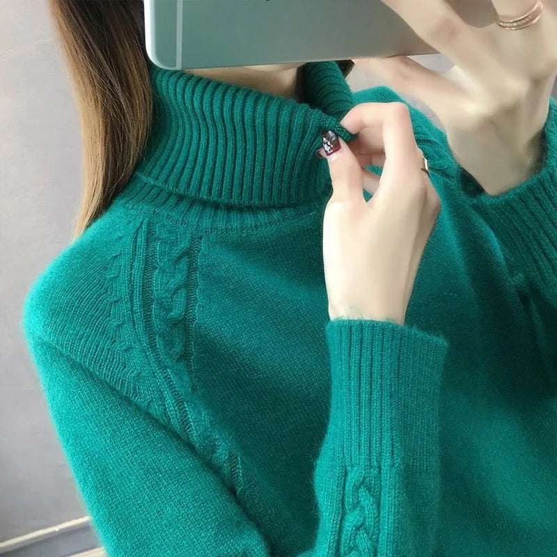 ModeGeist | Klassischer Rollkragenpullover Wollmischung Warm und Stilvoll