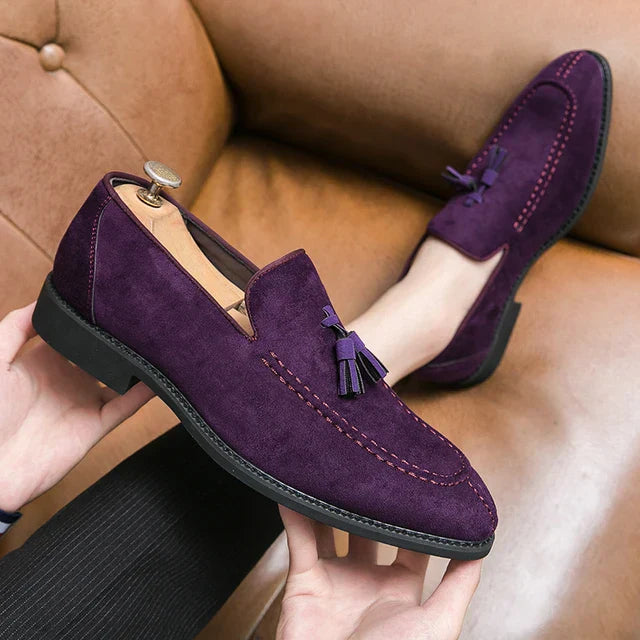 TrendMann Wildleder Loafers mit Quaste im UrbanSpring-Stil