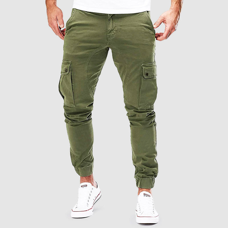 Herren Jogginghose mit Seitentaschen und Cargo-Design