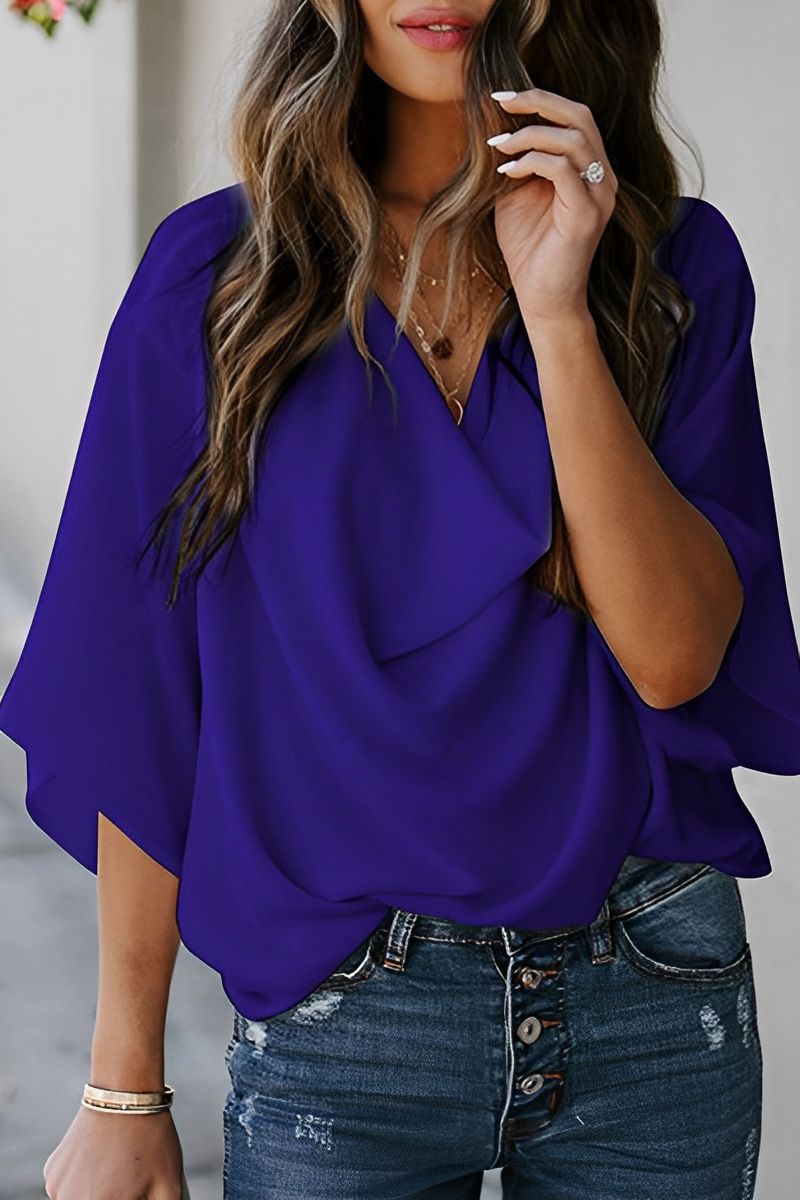 Gail: Elegante Chiffon Bluse für den Sommer