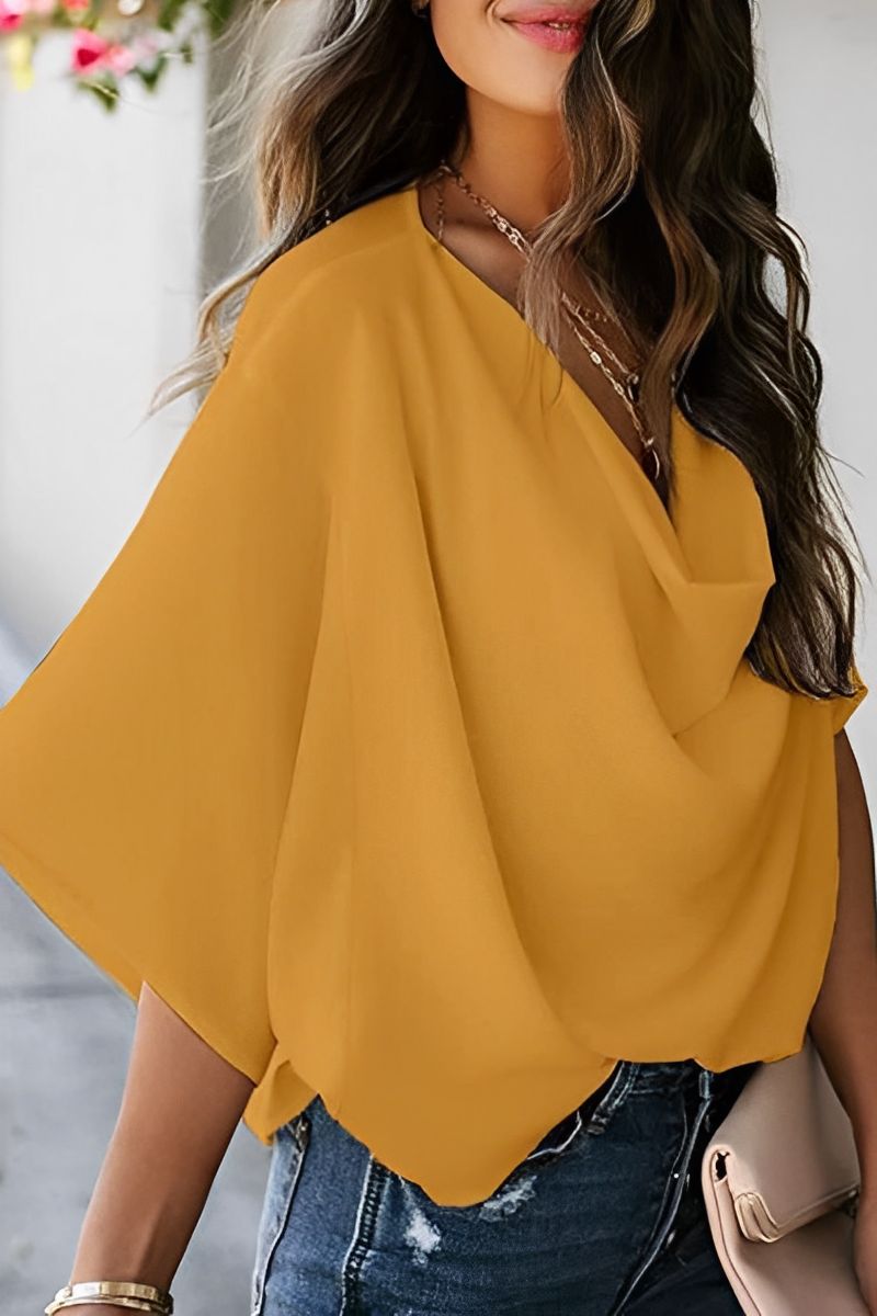 Gail: Elegante Chiffon Bluse für den Sommer
