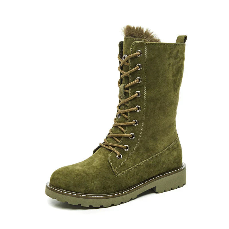 Gisel:  Trendige Damen-Wildlederstiefel
