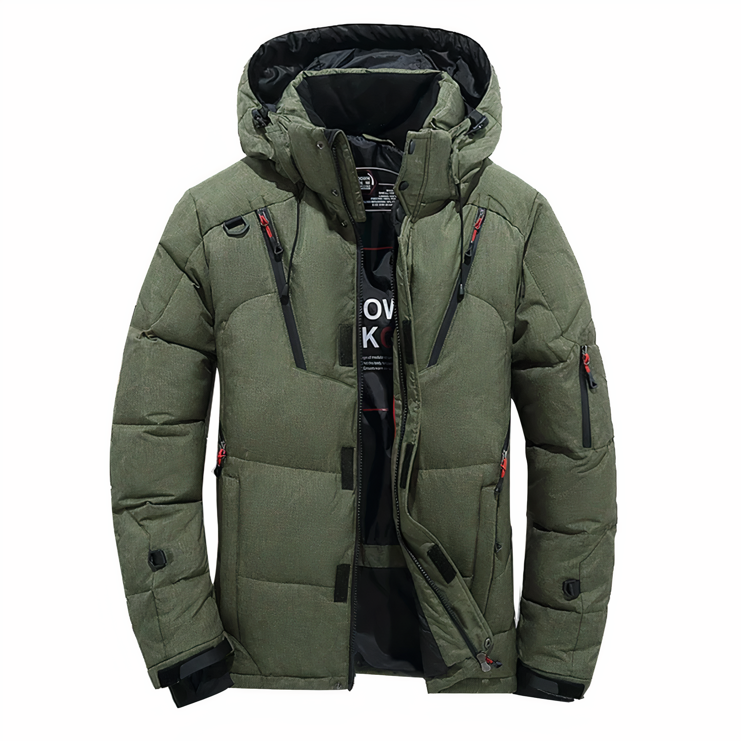 Herren Winterjacke Premium Qualität, abnehmbare Kapuze - Goose