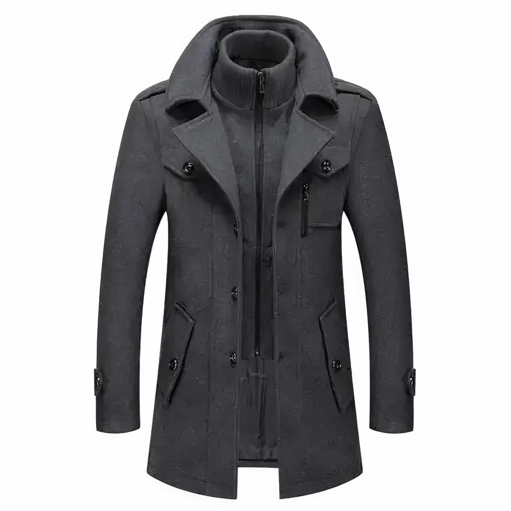 ModeGeist | Doppelkragen Trend Herrenjacke