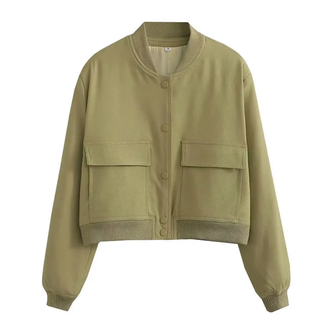 ModeGeist | Gekürzte Varsity Jacke - Stilvoll & Lässig