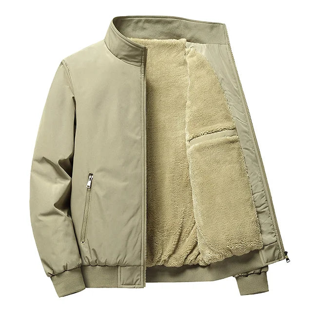 Herren Bomberjacke mit Sherpa-Futter