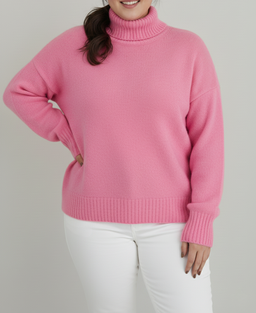 ModeGeist | Damen Rollkragenpullover Große Größen