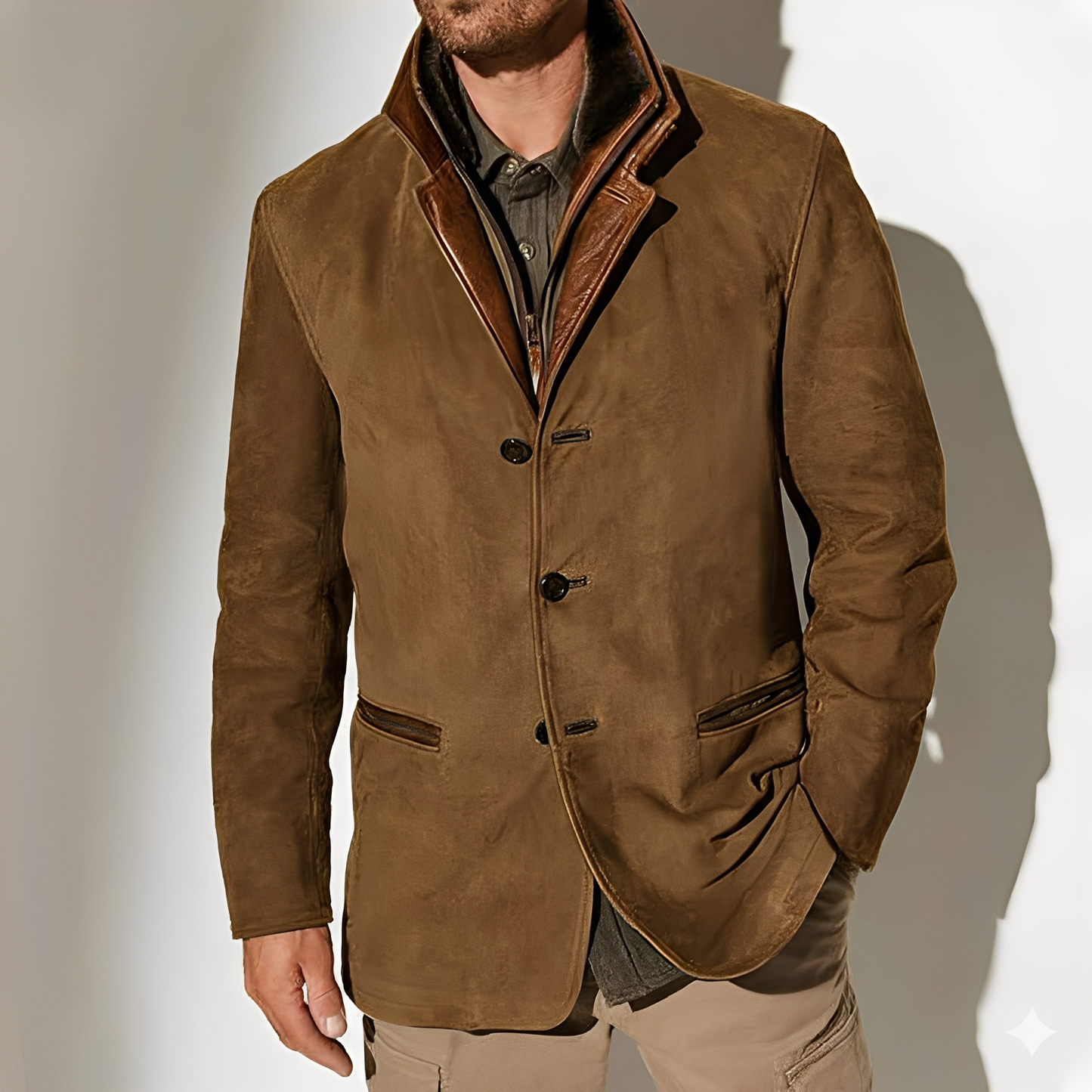 ModeGeist | Klassische Jacke mit Taschen für Herren