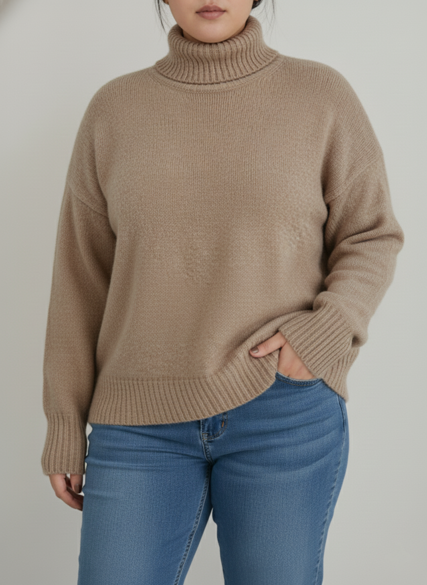 ModeGeist | Damen Rollkragenpullover Große Größen