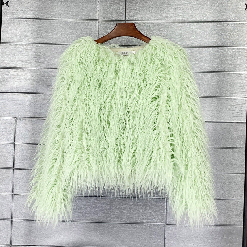 Luxus Boho Kunstfellmantel aus Georgia