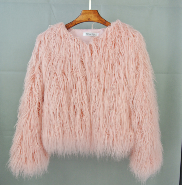 Luxus Boho Kunstfellmantel aus Georgia