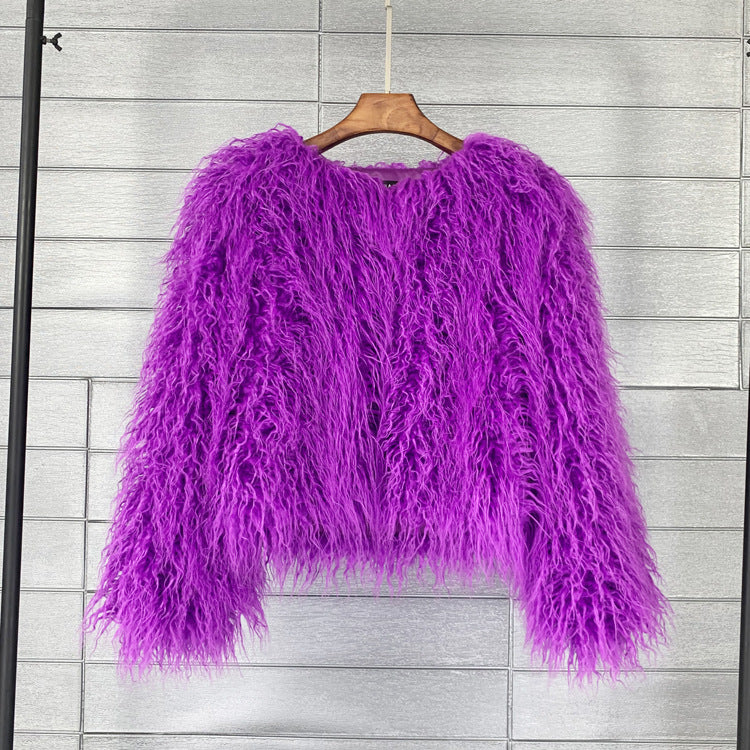 Luxus Boho Kunstfellmantel aus Georgia