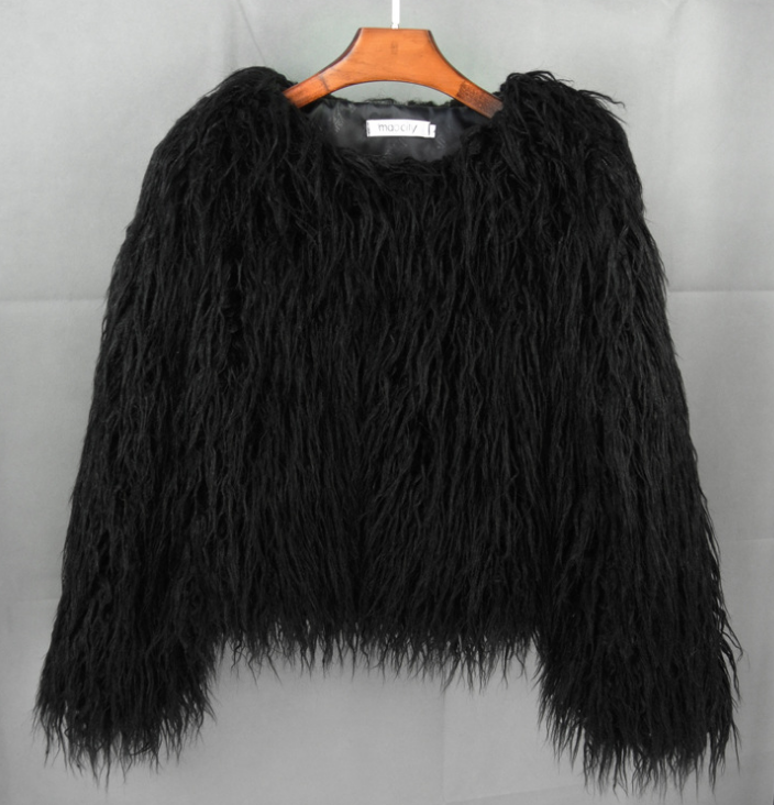 Luxus Boho Kunstfellmantel aus Georgia