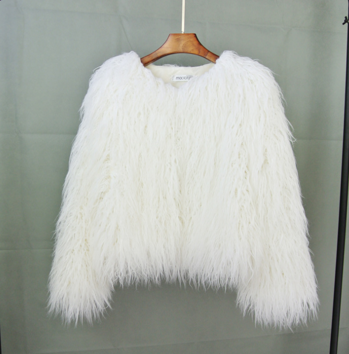 Luxus Boho Kunstfellmantel aus Georgia