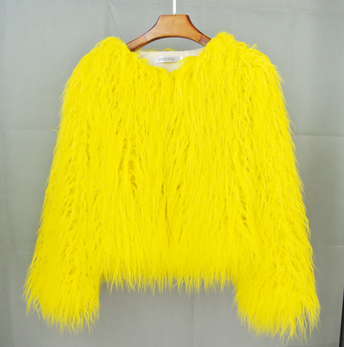 Luxus Boho Kunstfellmantel aus Georgia