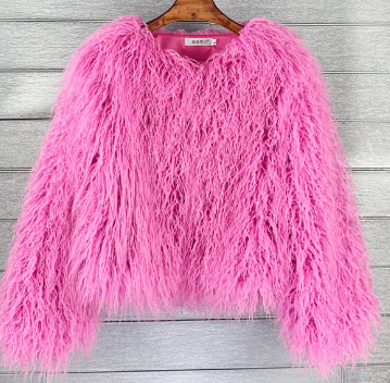 Luxus Boho Kunstfellmantel aus Georgia