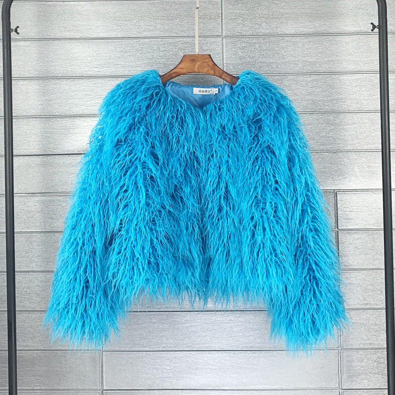Luxus Boho Kunstfellmantel aus Georgia