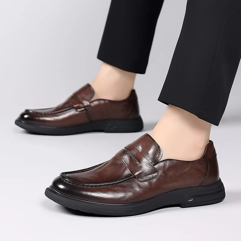 Herren-Business-Slipper aus echtem Leder