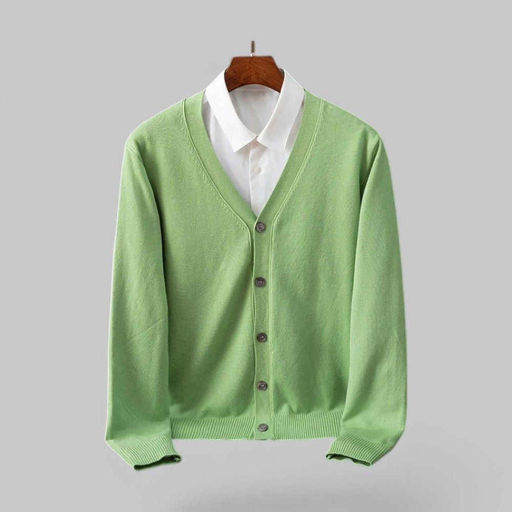 ModeGeist | Eleganter V-Ausschnitt Cardigan für Herren