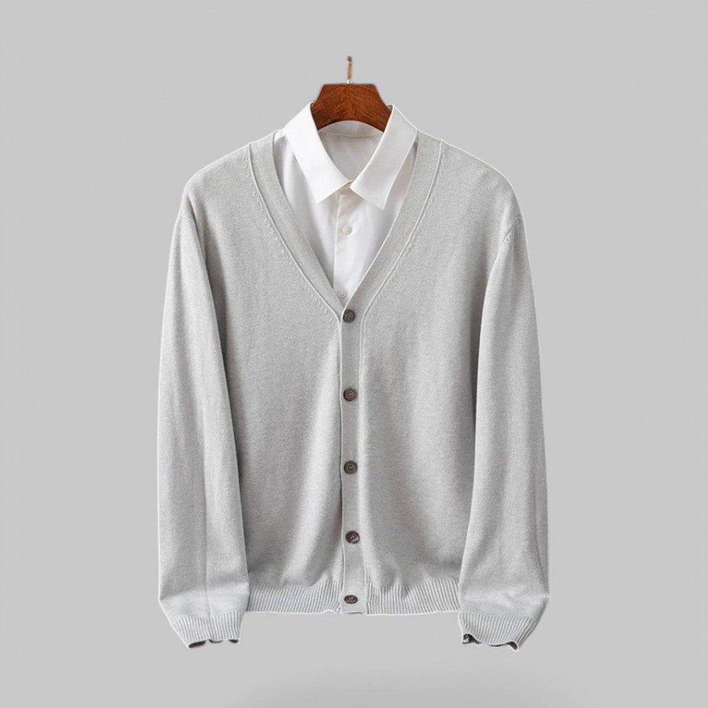 ModeGeist | Eleganter V-Ausschnitt Cardigan für Männer