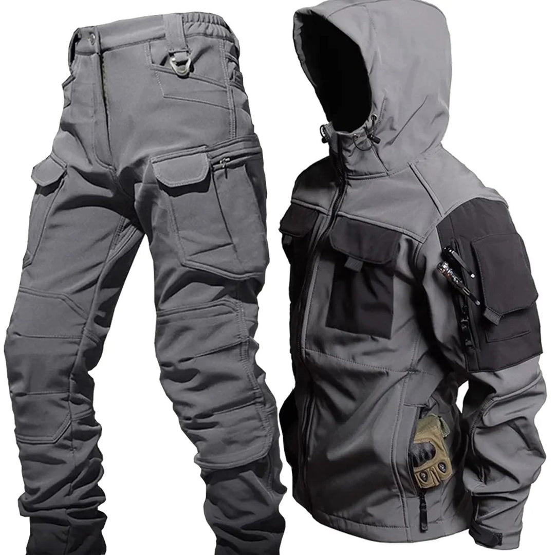 ModeGeist | Kapuzenjacke und Cargo-Hosen-Set