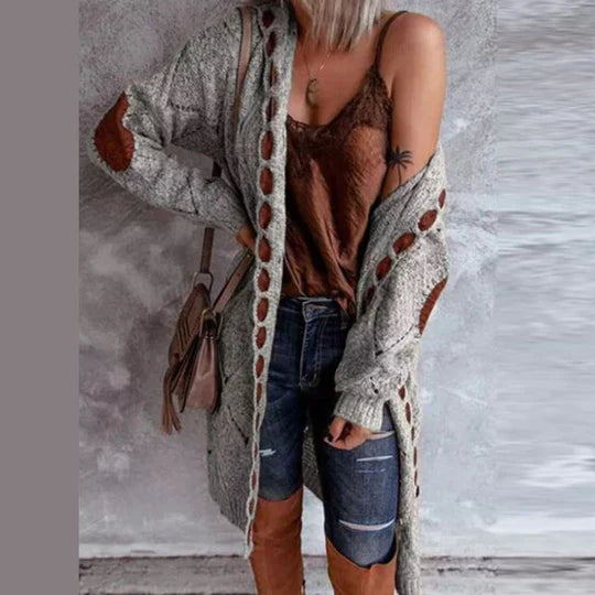 ModeGeist | Modische Strickjacke mit Kapuze