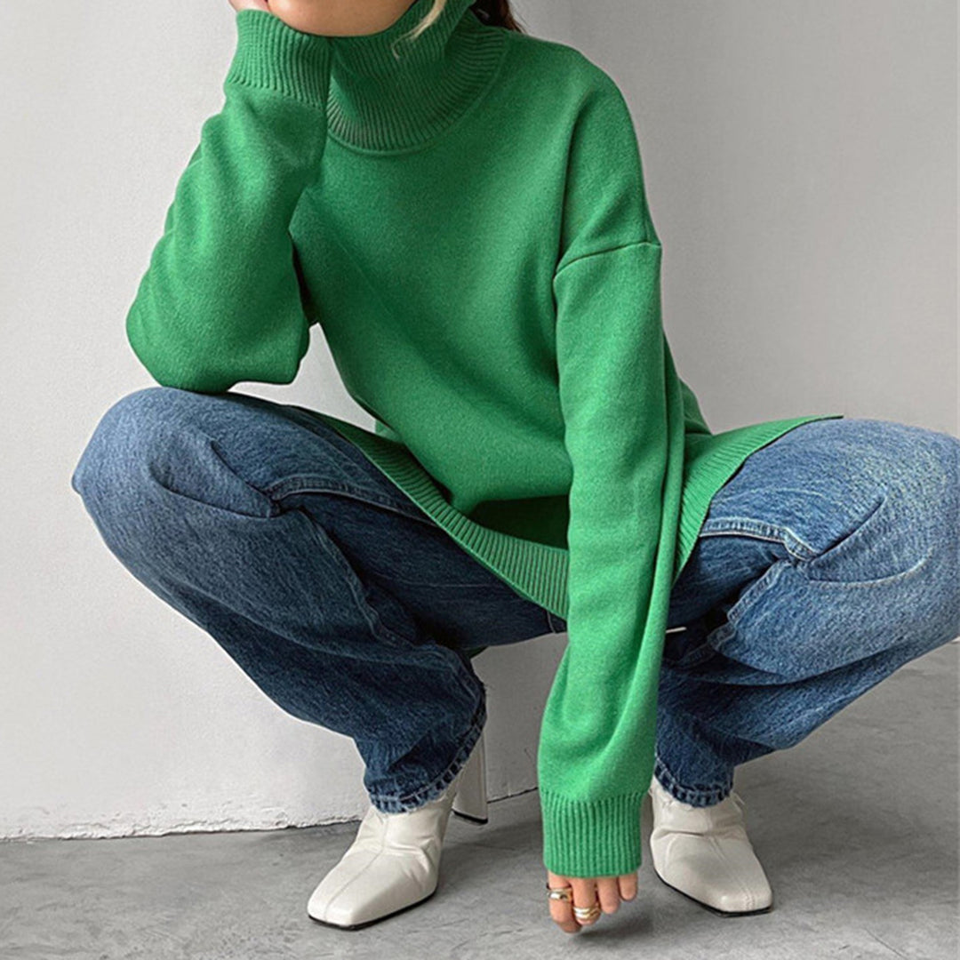 ModeGeist | Hochkragenpullover mit Langen Ärmeln