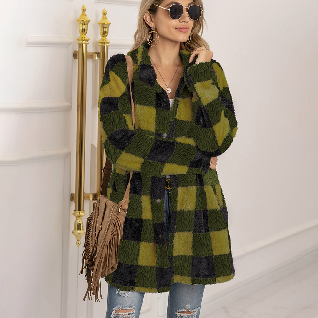 VIALI - Elegantes und bequemes kariertes Mantel