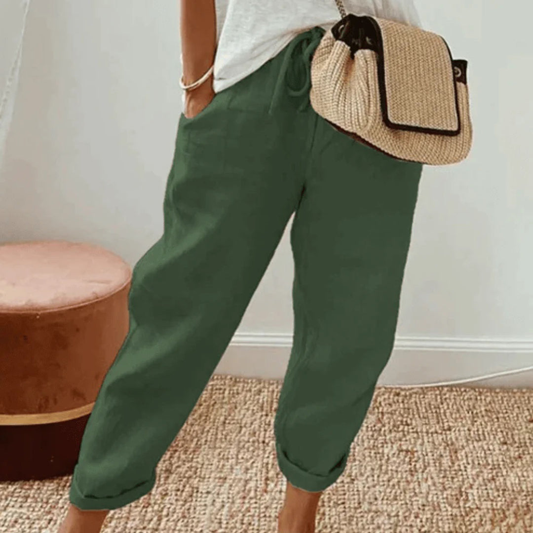 MARTINA Hose: Leicht, stylisch, mit verstellbarem Bund