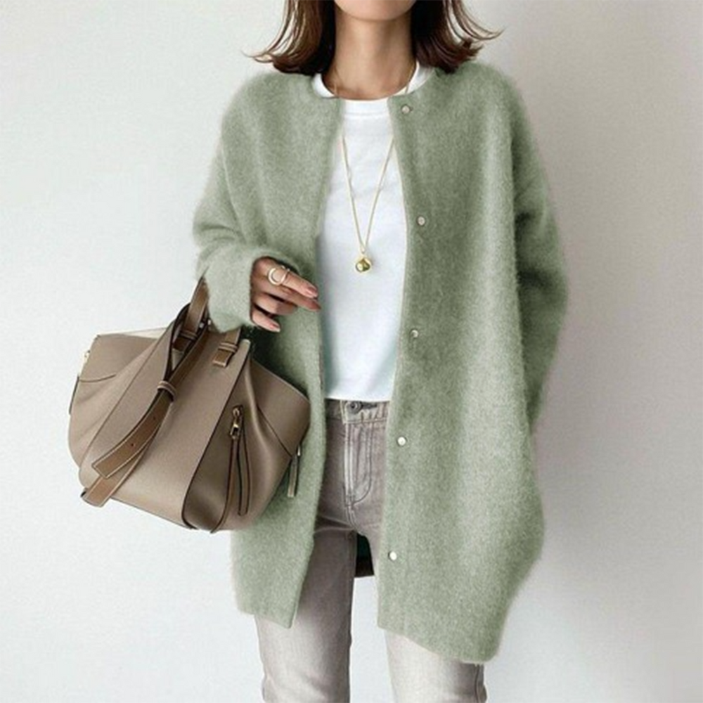 ModeGeist | Damen Cardigan mit Taschen – Liora