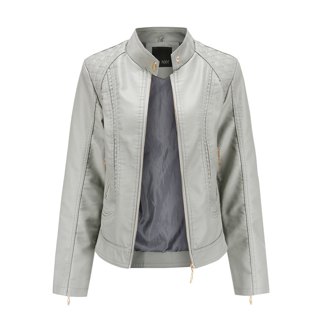 ModeGeist | Elegante Lederjacke Mit Modernem Schnitt
