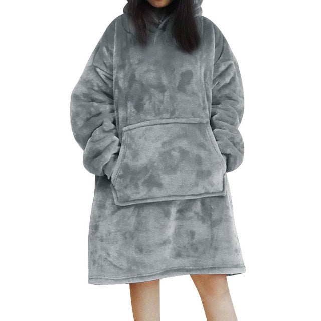 ModeGeist | Weiches Kapuzenpullover-decke Polyester Bequem und Warm