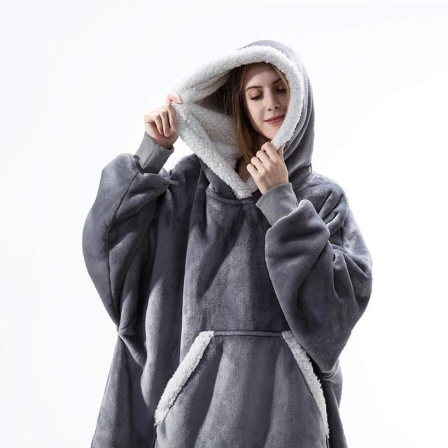 ModeGeist | Weiches Kapuzenpullover-decke Polyester Bequem und Warm